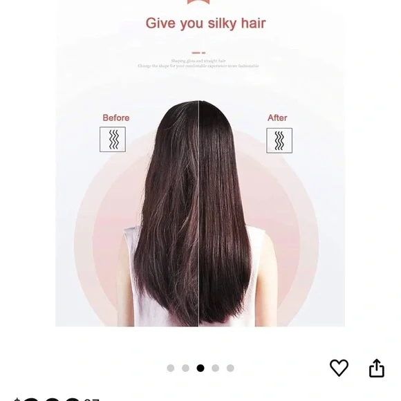 White Hair Straightening Brush - Picture 4 of 5